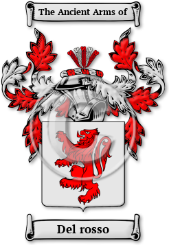 Del rosso Family Crest Download (jpg) Legacy Series - 150 DPI